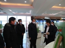 12月13日，市委書記王賀民蒞臨亞歐公司指導(dǎo)